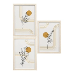 Sada rámečků Madison přírodní boho dekorativní obrazy na zeď