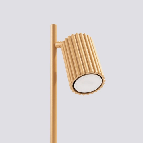 Noční lampička do ložnice Karbon zlatá moderní nastavitelná SOLLUX LIGHTING 43 cm