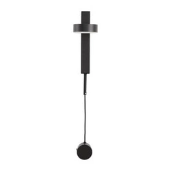 Moderní černé kovové LED nástěnné svítidlo FIKO 120 cm do ložnice a obývacího pokoje Step into Design