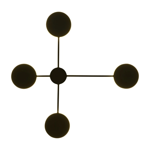 Moderní LED nástěnné svítidlo CLEX 112 cm černý kov do obýváku a ložnice Step into Design