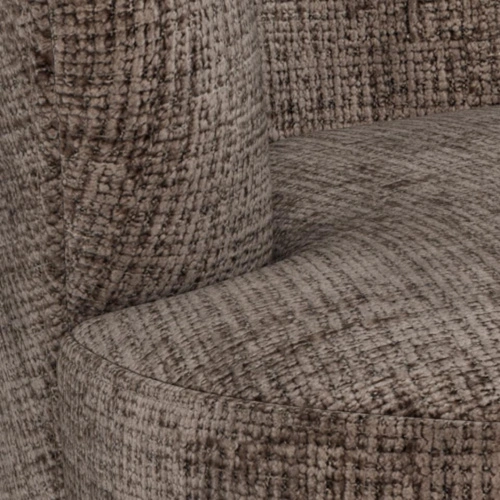 Relaxační křeslo Darlene hnědé sametové do obýváku v severském stylu