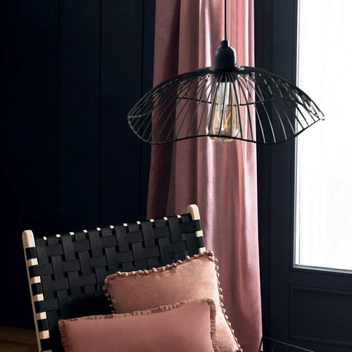 Závěsné svítidlo Galt černé kovové industriální nastavitelné do obýváku a nad stůl