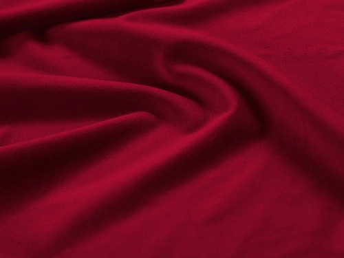 Čalouněná postel Bellis červený samet 140x200 s úložným prostorem do ložnice glamour