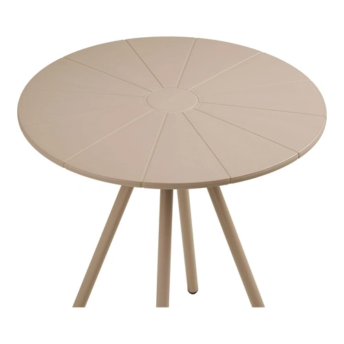 Stůl Barletta bistro kulatý taupe 70 cm na zahradu a terasu