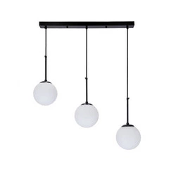 Závěsná lampa Pompei černá 3x40W E27 bílý difuzor