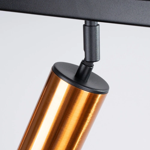 Stropní svítidlo WINX 4L černá měď moderní do obýváku a ložnice SOLLUX LIGHTING