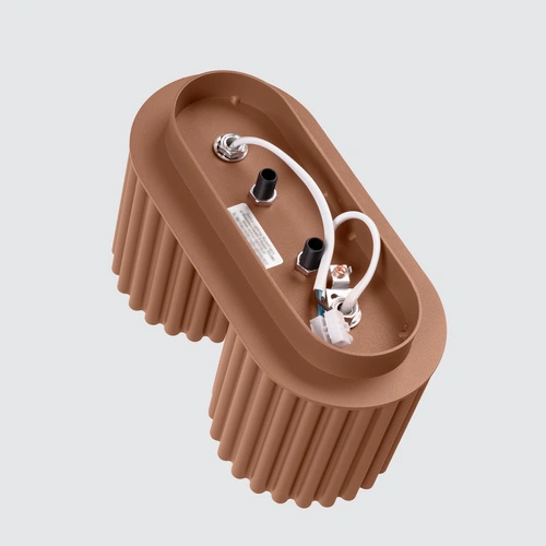 Moderní stropní svítidlo AURA 2 kávové hliník do obýváku a kuchyně GU10