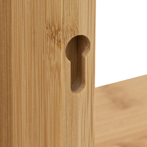 Sada 3 bambusových polic Cube