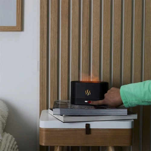 Elektrický aroma difuzér LED Intesi černý úsporný pro domácnost