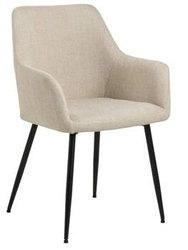 Jídelní židle Lizzy Actona čalouněná béžová s područky moderní skořepinová