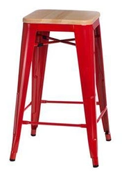 Židle barová Paris Wood 75cm barva