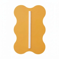 Nástěnné LED svítidlo KLOVER žluté moderní do obývacího pokoje 66 cm