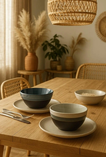 Keramická šedá miska na polévku a saláty Lagune 400 ml do kuchyně