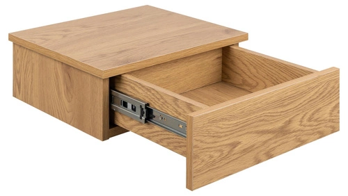 Závěsný noční stolek Avignon 37 cm v přírodní barvě s 1 zásuvkou – moderní skandinávský styl – Actona