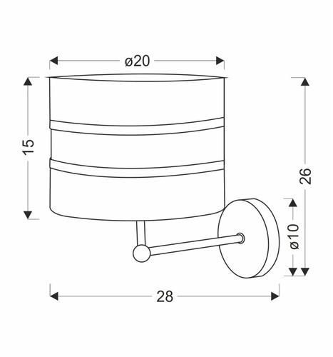 Nástěnné svítidlo Andy moderní černé se zlatým stínidlem do obýváku a ložnice Candellux