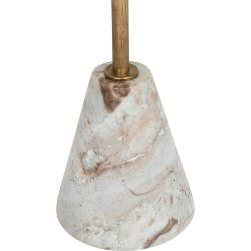 Kulatý konferenční stolek Neith Atmosphera dřevěný s mramorovou základnou moderní do obývacího pokoje