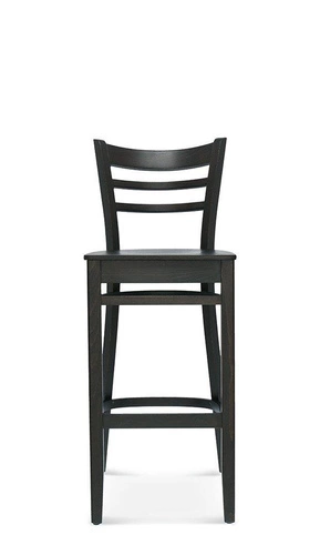 Čalouněný barový stoliček s opěrkou Fameg Bistro.2, skandinávský, na míru, do kuchyně, 76 cm