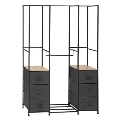 Tissa kovová šatní skříň se 6 zásuvkami do studentského pokoje