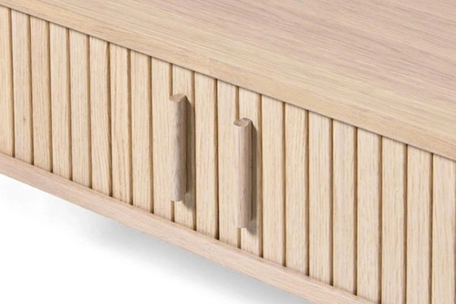 Konferenční stolek Meta 120x60 oválný dubový skandinávský do obýváku