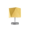 Noční lampička PASADENA moderní žlutá s textilním stínidlem do ložnice a obýváku LYSNE 30 cm