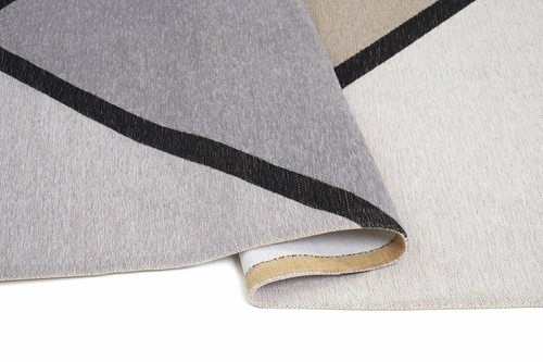 Moderní koberec Ingrid Yellow 160x230 do obýváku, geometrický, protiskluzový, pratelný v pračce Carpet Decor