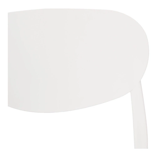 Bílá jídelní a zahradní židle z polypropylenu, snadno čistitelná, stohovatelná 5five