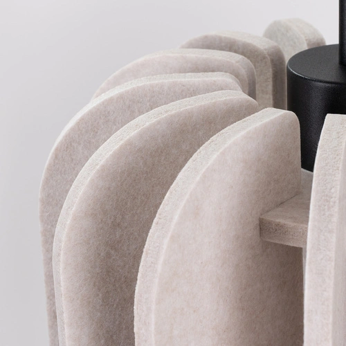 Závěsné svítidlo MULA 27 béžové moderní do obýváku a jídelny z filcu