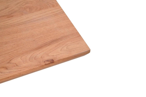 Rozkládací jídelní stůl Borneo moderní dub zlatý černé nohy 160-220x90 cm Intesi