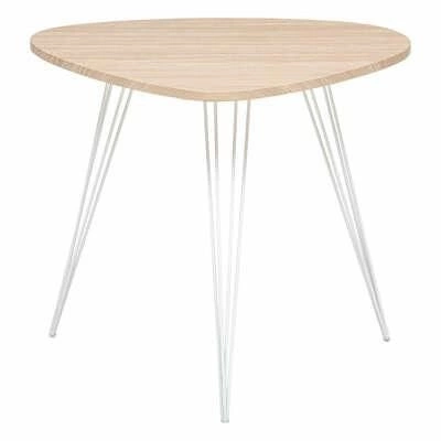 Oválný konferenční stolek Neile Atmosphera moderní bílý dřevěný do obývacího pokoje na třech nohách