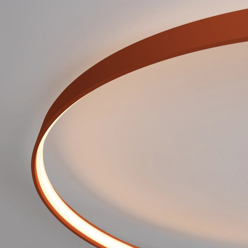 Stropní LED svítidlo RIO 110 červené kulaté moderní do obýváku a kuchyně Thoro