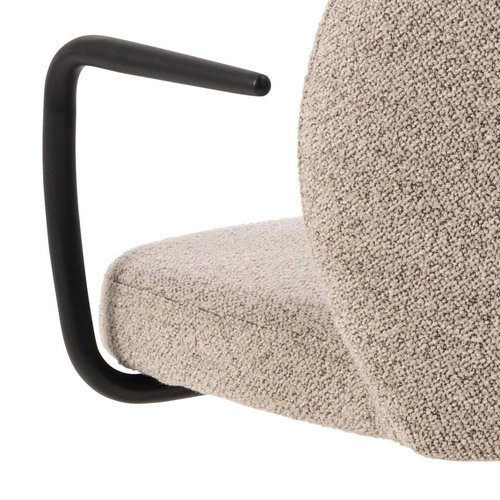 Ergonomická kancelářská židle Patricia Monza 60 béžová bouclé otočná s područkami do kanceláře