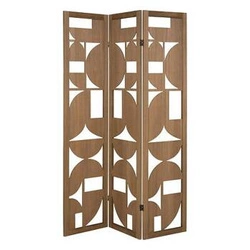 Dřevěný paraván Hernan 3dílný boho do obýváku a ložnice Atmosphera
