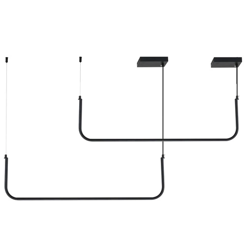 Závěsné LED svítidlo MINIMA-2 černé 80 cm moderní nad stůl do kuchyně nebo obýváku
