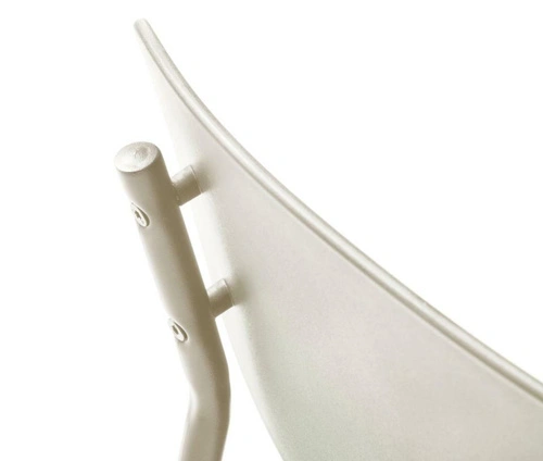 Moderní jídelní židle Kirkland z plastu béžová