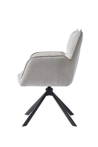 Otočná čalouněná křesla Merys béžová do obýváku moderní s područkami