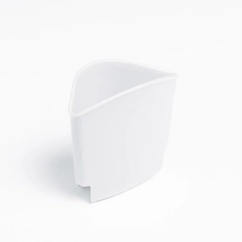 Bílý kovový odkapávač na nádobí Sinkin Umbra s přihrádkou na příbory na dřez i pracovní desku