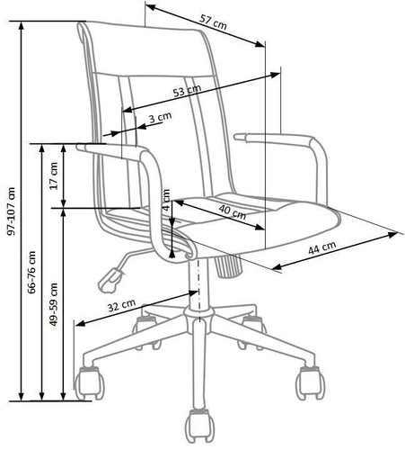 Ergonomická kancelářská židle Popir Intesi bílá otočná z ekokůže s područkami