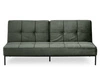 Rozkládací sametová pohovka Perugia Actona zelená, 3místná, s funkcí spaní do obýváku