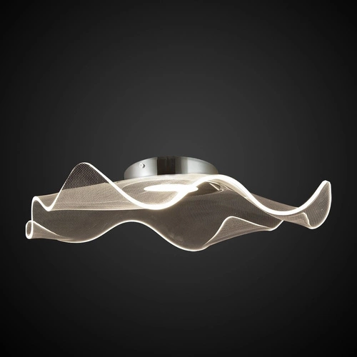 LED stropní svítidlo Velo no.2 chrom 50 cm glamour moderní do obýváku a ložnice ALTAVOLA DESIGN