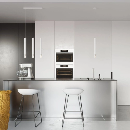 Závěsné svítidlo Wezyr 3 bílé moderní trojité do obýváku, jídelny nebo nad kuchyňský ostrůvek