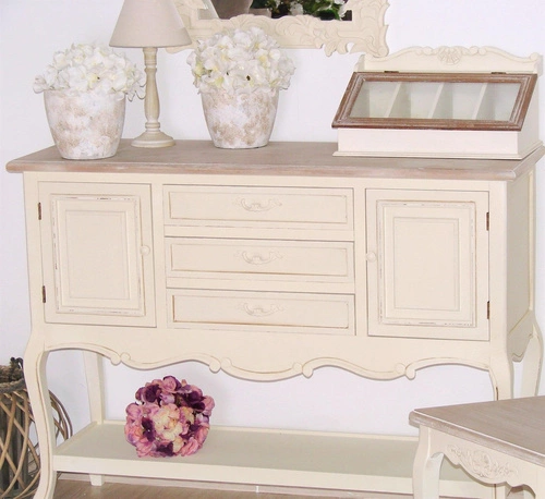Komoda Servir v krémové barvě s policí