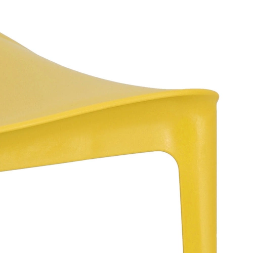 Zahradní žlutá stohovatelná židle z plastu Ginevra moderní na zahradu a terasu SCAB Design