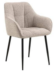 Čalouněná jídelní židle Brenda béžová s područkami moderní Actona