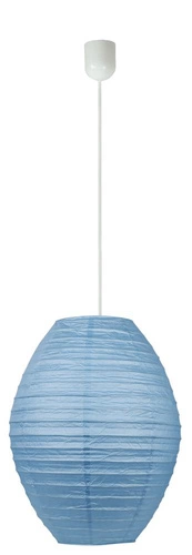 Závěsné svítidlo Cocoon ul-ball paper blue 40x55cm/linka