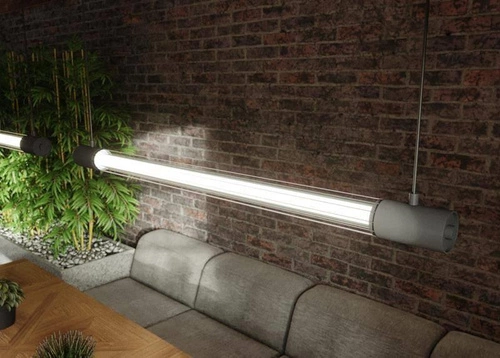 Nástěnné svítidlo VALO černé moderní kovové LED do obývacího pokoje a ložnice Thoro 102 cm