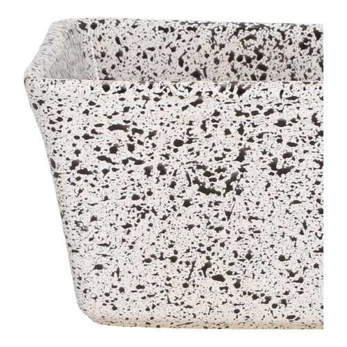 Keramická forma na biskupský chlebíček Intesi Piedra 28 cm bílá-černá, obdélníková forma na pečení chleba