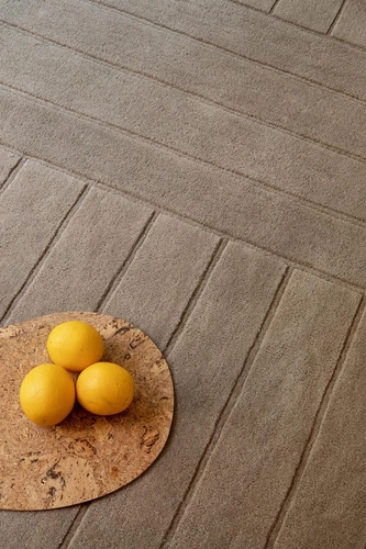 Vlněný koberec do obýváku Decor Bedou Cobblestone 200x280 cm béžový moderní boho snadno čistitelný