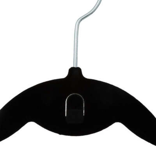 5five simply smart sada 8 černých filcových otočných ramínek na oblečení do skříně