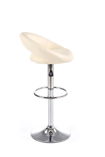 Židle barová Nang krémová/chromová