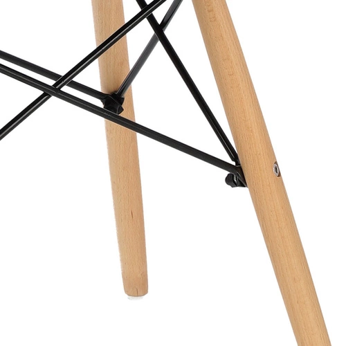 Černá moderní stolička do předsíně s dřevěnými nohami Pixel Simplet Intesi